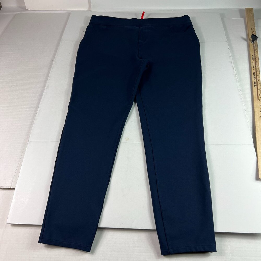Spanx Pants Women's 36x27* Ponte Slim Straight High Rise Blue Stretch Tag XXL